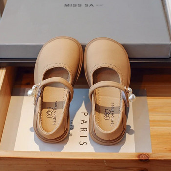 Παιδικά μαύρα παπούτσια Mary Jane Κορεατικά παπούτσια για κορίτσια Pearl Casual Παπούτσια Μόδα αναπνεύσιμα Άνετα Παιδικά Princess Μονά παπούτσια