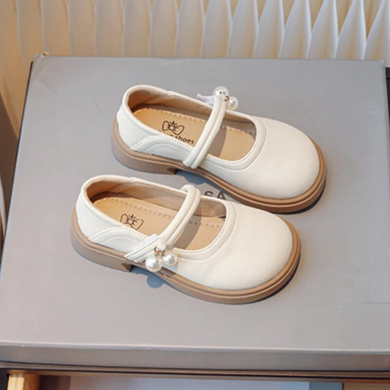 Dječje crne cipele Mary Jane u korejskom stilu Biserne cipele za djevojčice Modne prozračne udobne jednostruke cipele za princezu