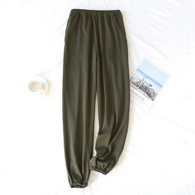 Pijamale subțiri din bumbac pur pentru bărbați, de primăvară și toamnă, pantaloni simpli pentru acasă plus îngrășământ plus pantaloni grăsimi casual pantaloni acasă pentru somn