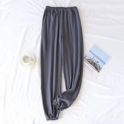 Pijamale subțiri din bumbac pur pentru bărbați, de primăvară și toamnă, pantaloni simpli pentru acasă plus îngrășământ plus pantaloni grăsimi casual pantaloni acasă pentru somn