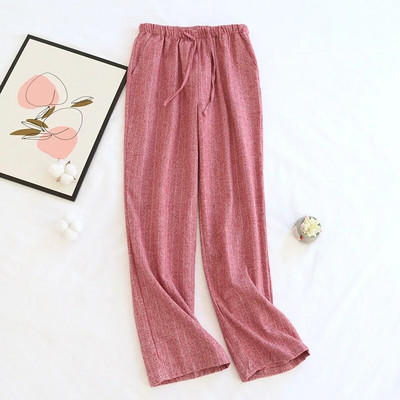 Nove proljetne i jesenske hlače za par, brušena pidžama od 100% čistog pamuka velike veličine, široke ležerne muške i ženske kućne hlače