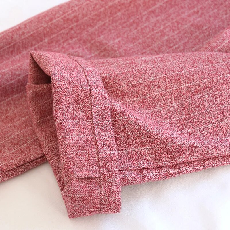 Nove proljetne i jesenske hlače za par, brušena pidžama od 100% čistog pamuka velike veličine, široke ležerne muške i ženske kućne hlače