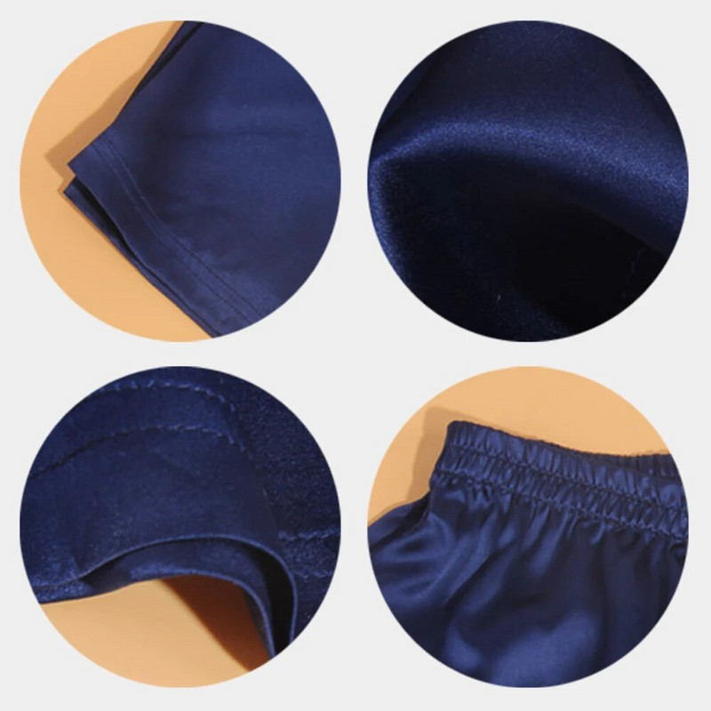 Muške kućne pidžame od svilenog satena Kratke pidžame Donji dio pidžame za spavanje Odjeća za spavanje Udobne pidžame Hlače 5 boja