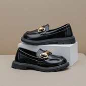 Nove modne crne školske cipele za djevojčice Svestrane neklizajuće mokasine princeze Dječje kožne cipele Jesen 2023. Dječje cipele Mary Jane