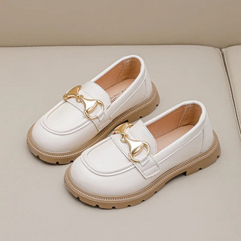 Νέα μόδα μαύρα σχολικά παπούτσια για κορίτσια Ευέλικτα αντιολισθητικά Princess Loafers Παιδικά δερμάτινα παπούτσια 2023 Φθινόπωρο Παιδικά παπούτσια Mary Jane