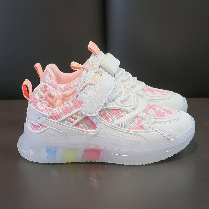 Jauni bērnu apavi meiteņu kedas ikdienišķas krāsainas baltas bērnu kedas 4 līdz 12 gadiem Modes sporta tenisa apavi meitenēm