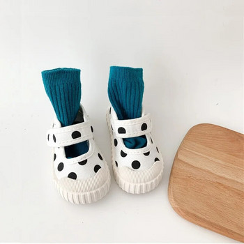 Детски обувки Обувки за момичета Детски сладки сладки платнени ежедневни обувки Модни леопардови карирани меки плоски обувки за момичета Обувки за малки момичета 21-32
