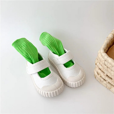 Lastejalatsid Tüdrukute kingad Lastele armsad armsad lõuendist vabaajajalatsid Mood Leopardpleed Pehmed tasapinnalised Tüdrukute Väikelapsed Tüdrukute kingad 21-32