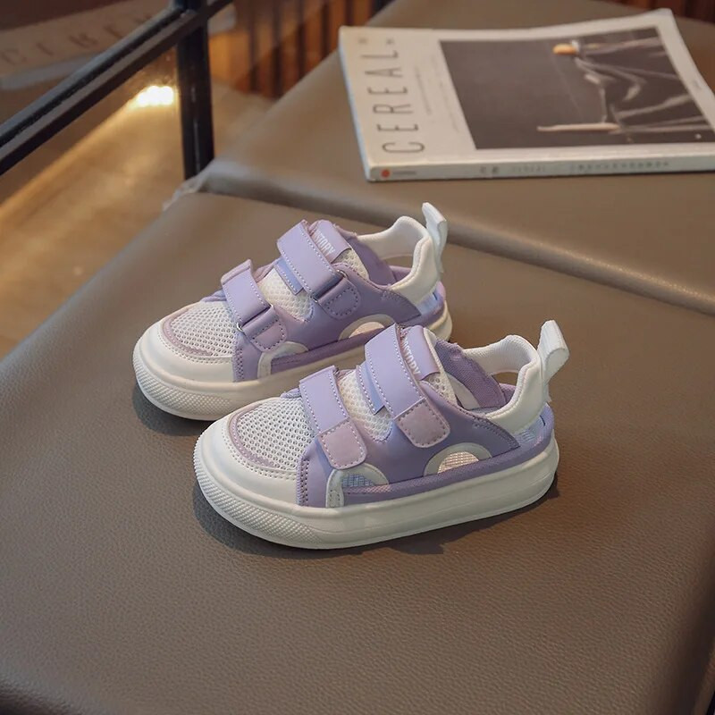 Nove ljetne dječje cipele 2023., dječje tenisice, prozračne mekane mreže, dječje tenisice, ležerne sportske sandale, cipele s platformom za djevojčice, veličine 23-36