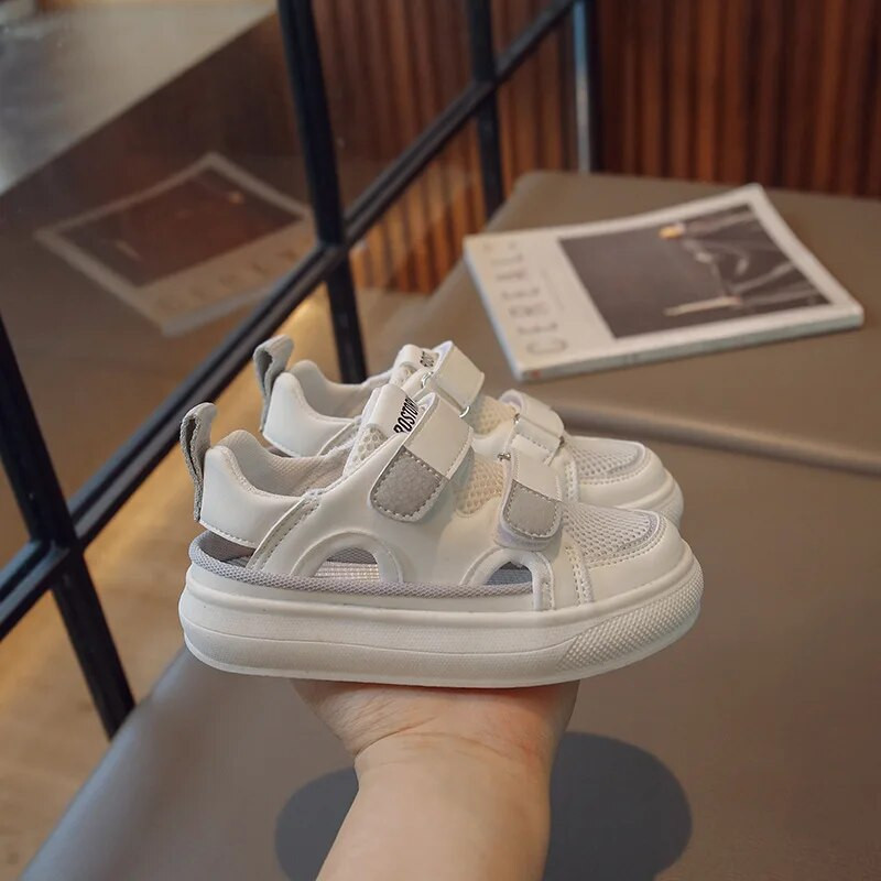 Nove ljetne dječje cipele 2023., dječje tenisice, prozračne mekane mreže, dječje tenisice, ležerne sportske sandale, cipele s platformom za djevojčice, veličine 23-36