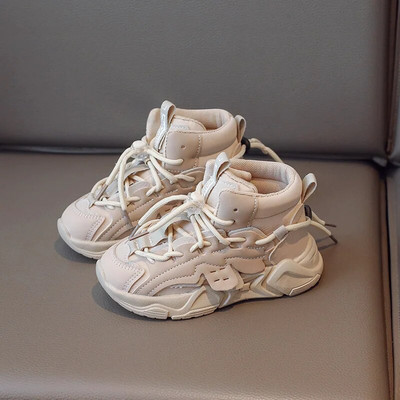 Nove dječje tenisice za dječake 2023. Visoke košarkaške tenisice Dječje jednobojne crne ležerne tenisice za trčanje na otvorenom za djevojčice prozračne