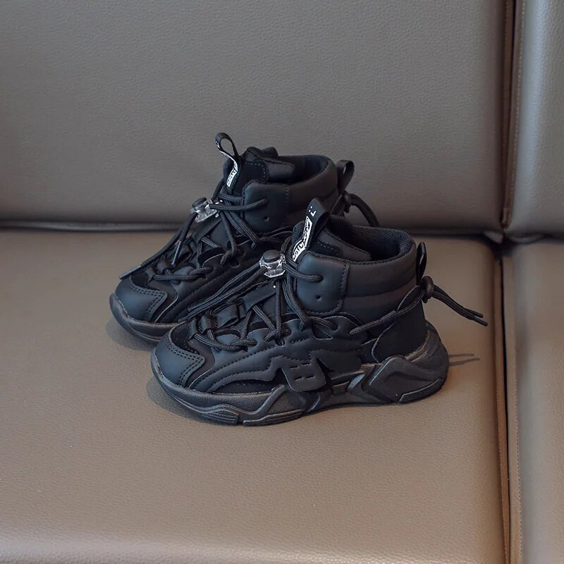 Nove dječje tenisice za dječake 2023. Visoke košarkaške tenisice Dječje jednobojne crne ležerne tenisice za trčanje na otvorenom za djevojčice prozračne