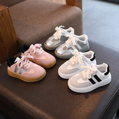 Dječje cipele za slobodno vrijeme s dvije pruge, protuklizne, djevojčice, dječaci, dječje cipele s mekim potplatom, dječje prozračne sportske tenisice