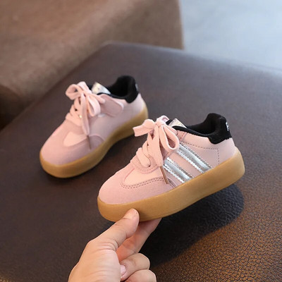 Dječje cipele za slobodno vrijeme s dvije pruge, protuklizne, djevojčice, dječaci, dječje cipele s mekim potplatom, dječje prozračne sportske tenisice