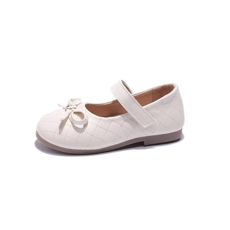 Väikelaste Tüdrukute Kingad Laste Lamedad mustad PU-nahast Laste Kleidid Kingad Pehmed Printsess Mary janes koos liblikasõlmega vibu Sügis Uus