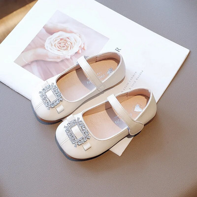 Dječje cipele Mary Jane Kožne cipele od dijamanata za djevojčice Plitke modne klasične svestrane meke školske dječje ravne cipele prozračne