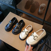 Cipele za princeze Proljeće Jesen Djevojčice Crne mat mokasine Školske svestrane kožne cipele Dječja moda Ležerne dječje Mary Janes Novo