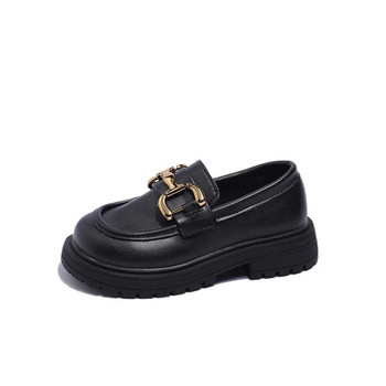 Princess Shoes Spring Autumn Girl Black Matte Loafers School Ευέλικτα δερμάτινα παπούτσια Παιδική μόδα Casual Παιδιά Mary Janes Νέα
