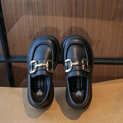 Cipele za princeze Proljeće Jesen Djevojčice Crne mat mokasine Školske svestrane kožne cipele Dječja moda Ležerne dječje Mary Janes Novo