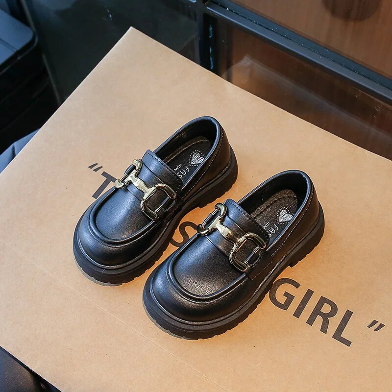 Cipele za princeze Proljeće Jesen Djevojčice Crne mat mokasine Školske svestrane kožne cipele Dječja moda Ležerne dječje Mary Janes Novo