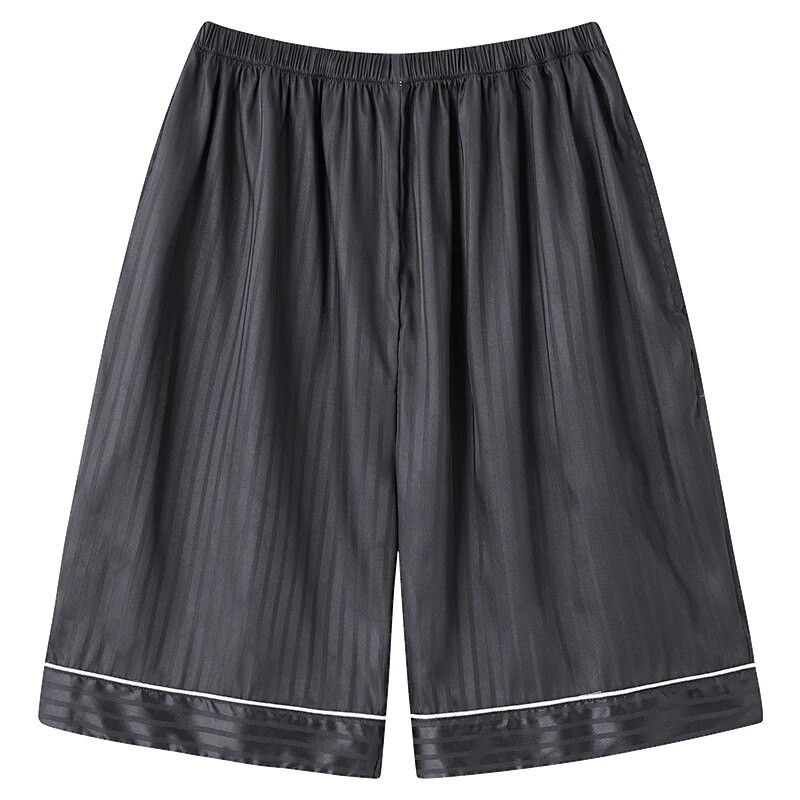 Big Yards L-4XL Muške kratke hlače Hlače za spavanje od svilenog satena Muška pidžama Donji dio hlača Odjeća za spavanje Pidžama za muškarce Pijama Hombre