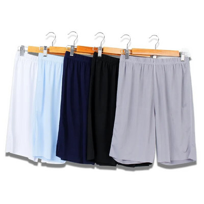 „Ice Silk Summer“ didelio dydžio vyriški šortai Modalūs laisvalaikio miegui skirtos kelnės Ploni, laisvi šortai miegui Vyriški apatiniai miegui skirti namų drabužiai