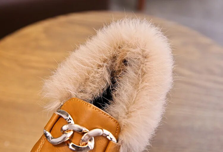 JGSHOWKITO Ādas apavi bērniem 2023. gada rudens ziemas meitenes dzīvokļi ar biezu kokvilnu, silti, bērnu zēni, melni klaipi, mode, matains kažokādas