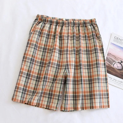 Nove muške pamučne kratke pidžame Ljetne tanke kućne hlače veće veličine Ležerna odjeća za spavanje Donji dio spavanja Odjeća za spavanje Karirane hlače Muškarci 2022.