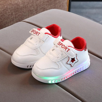 Παιδικά φωτεινά παπούτσια για αγόρια με φωτισμό LED Casual αθλητικά παπούτσια Μόδα ελαφριά σχολικά παπούτσια για κορίτσια Μαλακή σόλα Παιδικά αθλητικά παπούτσια