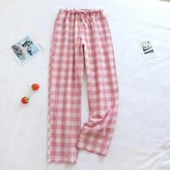 Sleepwear Four With Casual Pijamas Παντελόνι Παντελόνι για Λεπτό Βαμβάκι Σπίτι Γυναικείες τσέπες Εποχές Υφαντό Παντελόνι στο πλάι