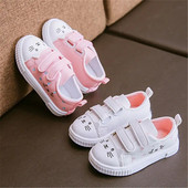 Dječje cipele za dasku Proljetne novosti Pu meke kožne cipele za slobodno vrijeme Prozračne tenisice sa slatkim crtanim filmovima Dječje neklizajuće modne cipele za djevojčice