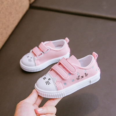 Dječje cipele za dasku Proljetne novosti Pu meke kožne cipele za slobodno vrijeme Prozračne tenisice sa slatkim crtanim filmovima Dječje neklizajuće modne cipele za djevojčice