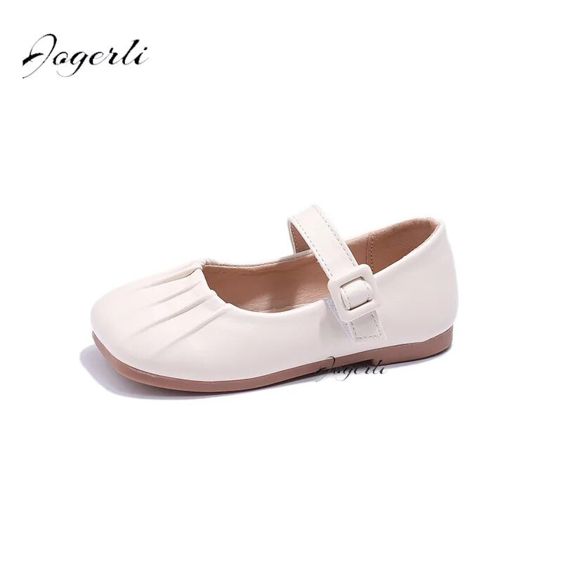 Meiteņu ādas apavi Pavasaris Rudens Jauns Modes Mežģīnes Plisētas Mazas Modes Sekla Mute Viendzīvokļi Bērnu Ikdienas Klāpīt