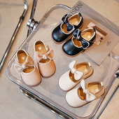 Djevojčice Mary Janes mat dječje PU cipele s leptir mašnom 21-33 Mokasinke za malu djecu Elegantne školske dječje jesenske ravne cipele