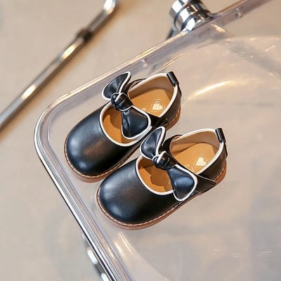 Djevojčice Mary Janes mat dječje PU cipele s leptir mašnom 21-33 Mokasinke za malu djecu Elegantne školske dječje jesenske ravne cipele