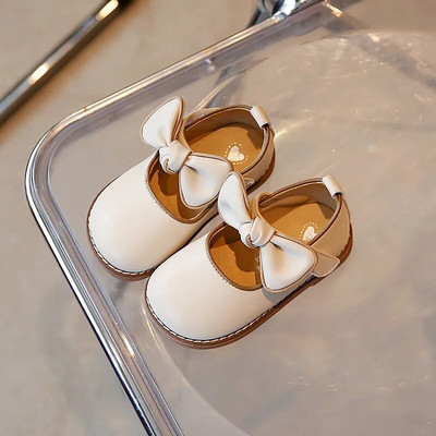 Djevojčice Mary Janes mat dječje PU cipele s leptir mašnom 21-33 Mokasinke za malu djecu Elegantne školske dječje jesenske ravne cipele