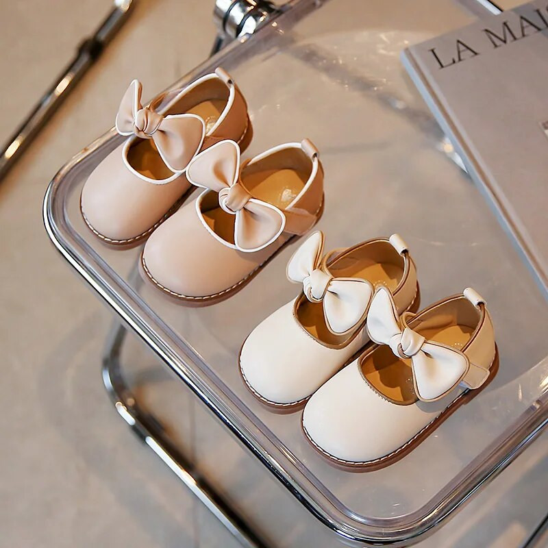Djevojčice Mary Janes mat dječje PU cipele s leptir mašnom 21-33 Mokasinke za malu djecu Elegantne školske dječje jesenske ravne cipele