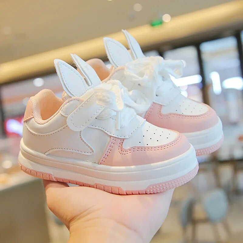 Cute Rabbit Ear Design Zēniem Meiteņu Apavi Mīksta Gumijas Zole Pretslīdoša Bērnu Apavi Ikdienas sporta Basketbola Bērnu Apavi 21-32