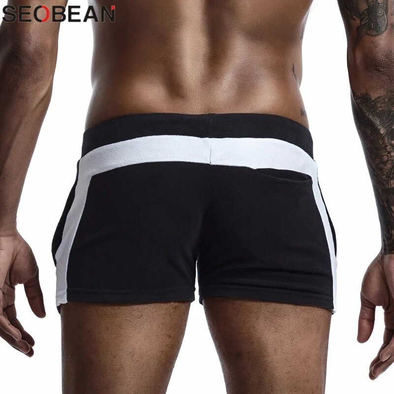 Pizsama Lounge Shorts Férfi Pizsama Alsó Férfi Hálóruha Rövidnadrág Pamut Puha Divat Egyszerű Otthoni Nadrág Beltéri Fitness Rövidnadrág