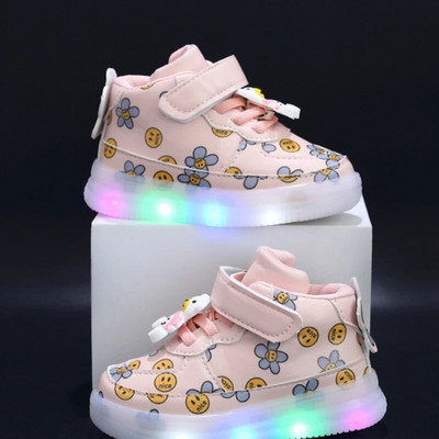 Bērnu apavi bērnu LED apgaismojuma dēļu apavi Pavasaris 2023 Jauns 1-6 gadus veci zēni sporta apavi meitenēm mazuļiem apgaismotie apavi кроссовки