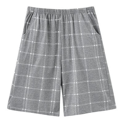 4XL-7XL Pantaloni scurti din bumbac pentru bărbați Pantaloni de somn imprimați Pantaloni de pijama pentru bărbați Pantaloni de jos Lenjerie de dormit Pijama pentru bărbați Pijama largi pentru bărbați