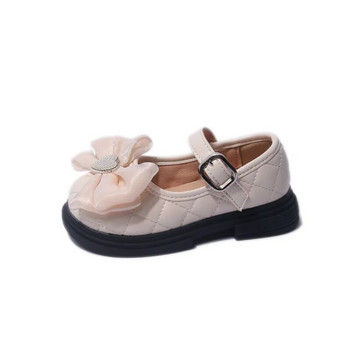 Παπούτσια PU για κορίτσια με μαργαριταρένιο φιόγκο Μόδα με μαλακό κάτω μέρος Princess Flats Παιδικά Βρεφικά κορίτσια για πάρτι για νήπια Loafer