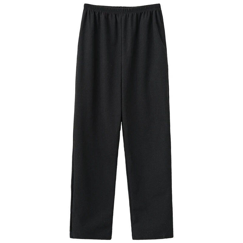 Rudens ziemas miega apģērbs vīriešiem Pidžamas brīvas guļambikses pilna garuma bikses Cotton Lounge guļamvietas apģērbs mājas apģērbam 4XL