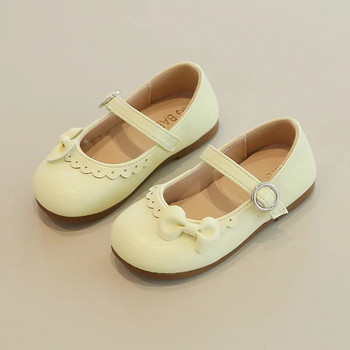 Δερμάτινα παπούτσια PU για κορίτσια Παιδικά πολυχρηστικά Princess School Φιόγκος Μαλακή σόλα Μονό Flats Βρεφικά παπούτσια για αγόρι κορίτσι