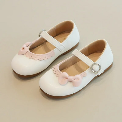 Cipele od PU kože za djevojčice, dječje svestrane princeze, učeničke mašne, mekani potplat, jednostruke ravne cipele za dječake, djevojčice, dječja obuća