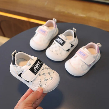 Детски спортни обувки Бебешки обувки с мека подметка за малки деца Есенни момичета Бебешки маратонки с дишаща мрежа Модни детски обувки за момчета 2023 г.