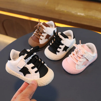 Детски спортни обувки Бебешки обувки с мека подметка за малки деца Есенни момичета Бебешки маратонки с дишаща мрежа Модни детски обувки за момчета 2023 г.