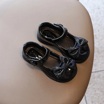 Δερμάτινα παπούτσια για κορίτσια 2023 Φθινόπωρο Νέο Μικρό Κοριτσάκι Φιόγκος Πριγκίπισσα Παπούτσια Λευκά Παιδικά Μονά Παπούτσια Bbay Παπούτσια για βρέφη