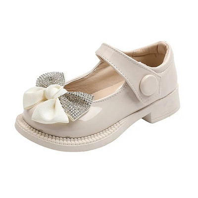 Kožne cipele za djevojčice, novo jesen 2023. Cipele za princeze s mašnom za djevojčice Bijele dječje jednostruke cipele Bbay cipele za dojenčad