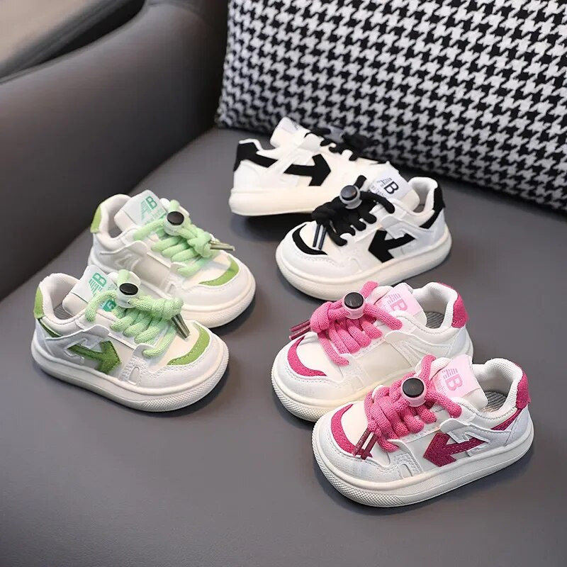 Nova 2024. sportska obuća za dječake Djevojčice Modne neklizajuće cipele na pruge Ravne cipele Dječje tenisice Ležerne tenisice Dječje cipele za malu djecu Vel. 21-30